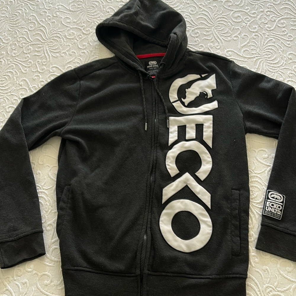 ECKŌ UNLIMITED Full Zipper Hooded UNISEX Sweatshirt Jacket - Medium